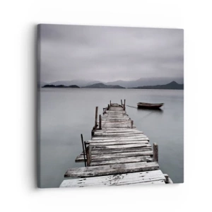 Lærredstryk - Billede på lærred - Du kan tage af sted i morgen - 30x30 cm