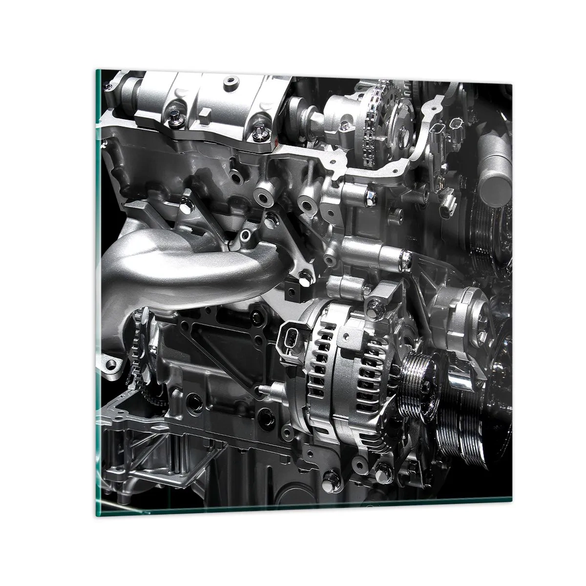 Billede på glas - Stål, smuk, stærk - 70x70 cm