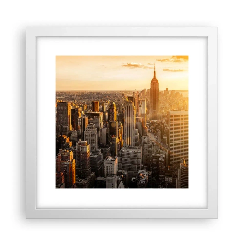 Plakat i hvid ramme - At vokse i solen - 30x30 cm