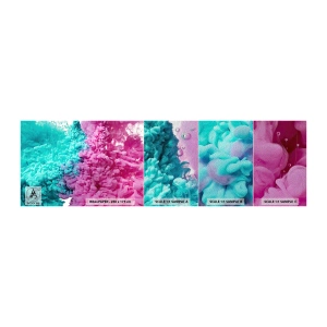 Prøve Fototapet Premium Sand - Et afgørende sammenstød - Abstraktion, Stykke, 3D - 100x30 cm