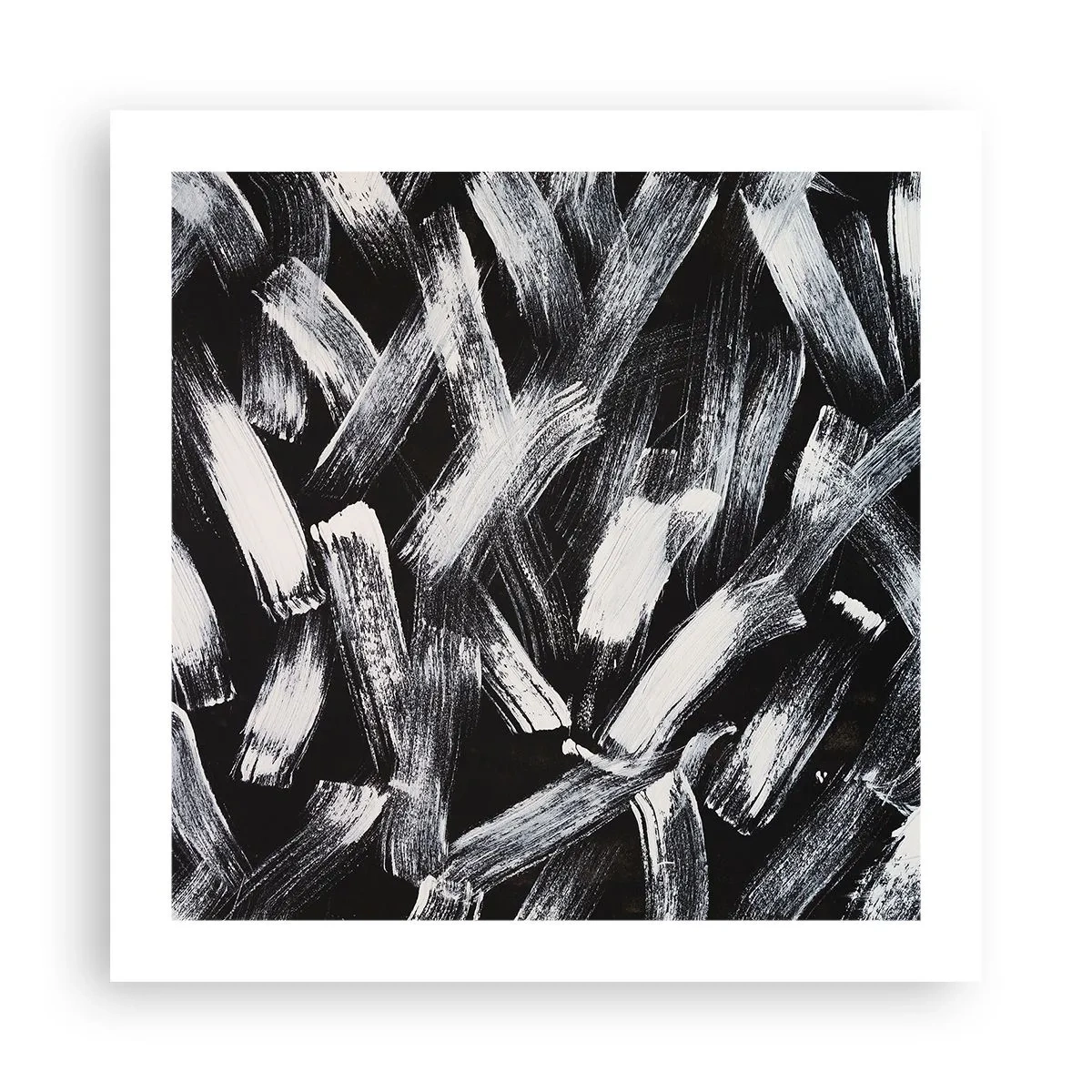 Plakat - Abstraktion i den industrielle ånd - 50x50 cm