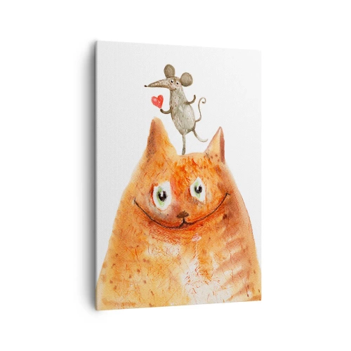 Lærredstryk - Billede på lærred - Kærlighedens paradokser - 70x100 cm