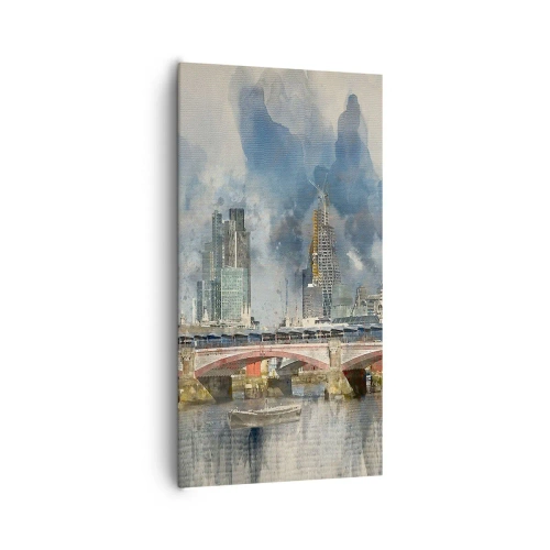 Lærredstryk - Billede på lærred - London i al sin pragt - 65x120 cm
