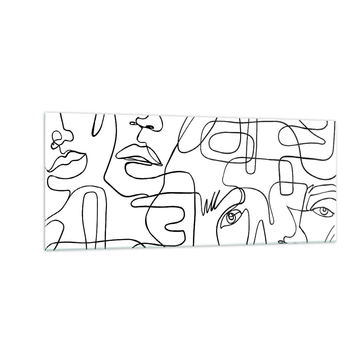 Billede på glas - I sammenfiltrede følelser - 100x40 cm