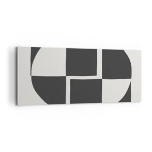 Lærredstryk - Billede på lærred - Antitese - syntese - 100x40 cm