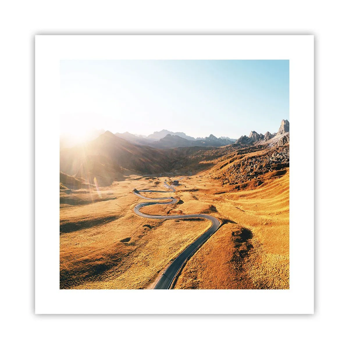 Plakat - I en gylden dal - 40x40 cm