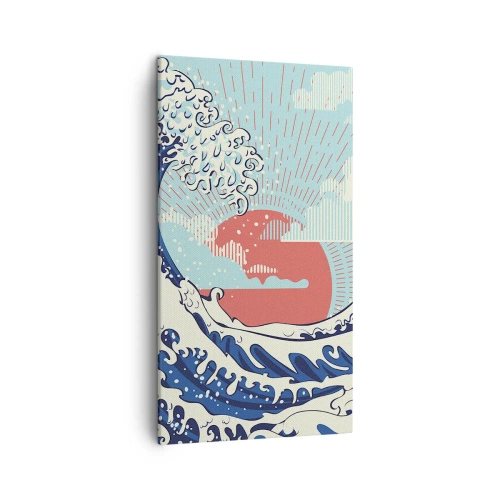 Lærredstryk - Billede på lærred - Fra japanske inspirationer - 45x80 cm