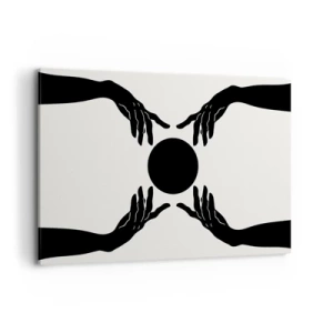 Lærredstryk - Billede på lærred - Et hemmeligt tegn - 120x80 cm