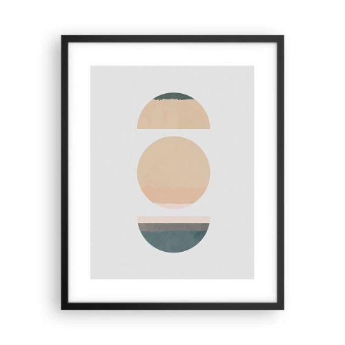 Plakat i sort ramme - Hjul for hjul - 40x50 cm
