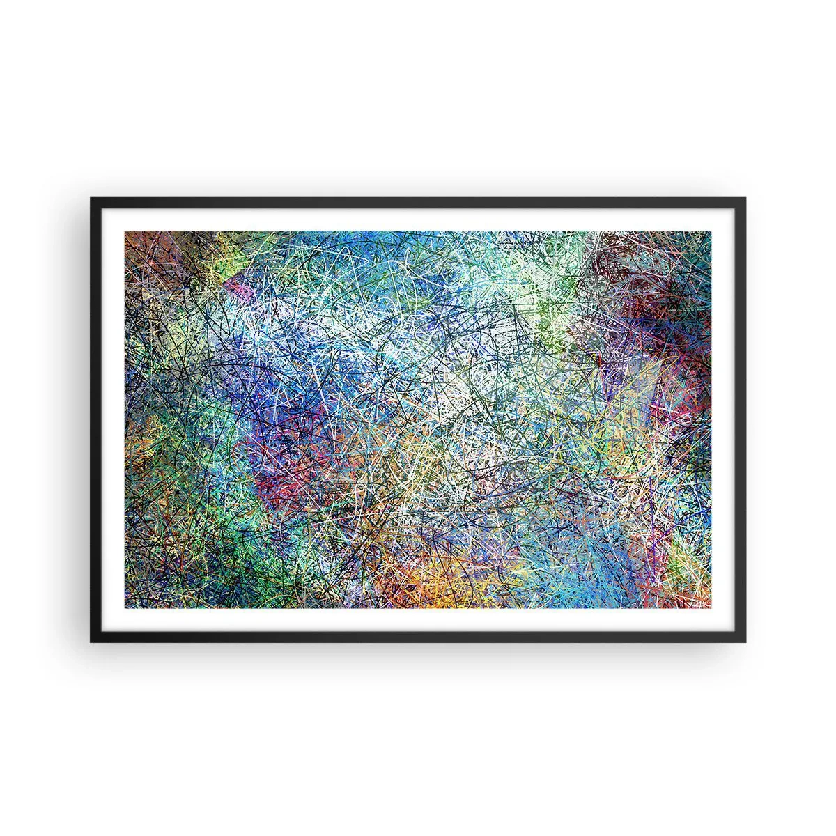 Plakat i sort ramme - Så enkelt er det ikke - 91x61 cm