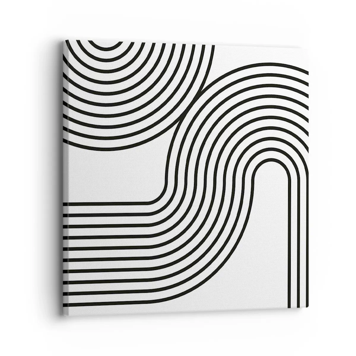 Lærredstryk - Billede på lærred - På en kurve - 30x30 cm