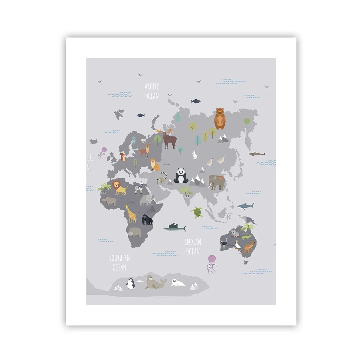 Plakat - Fortæl mig, hvor du er fra... - 40x50 cm