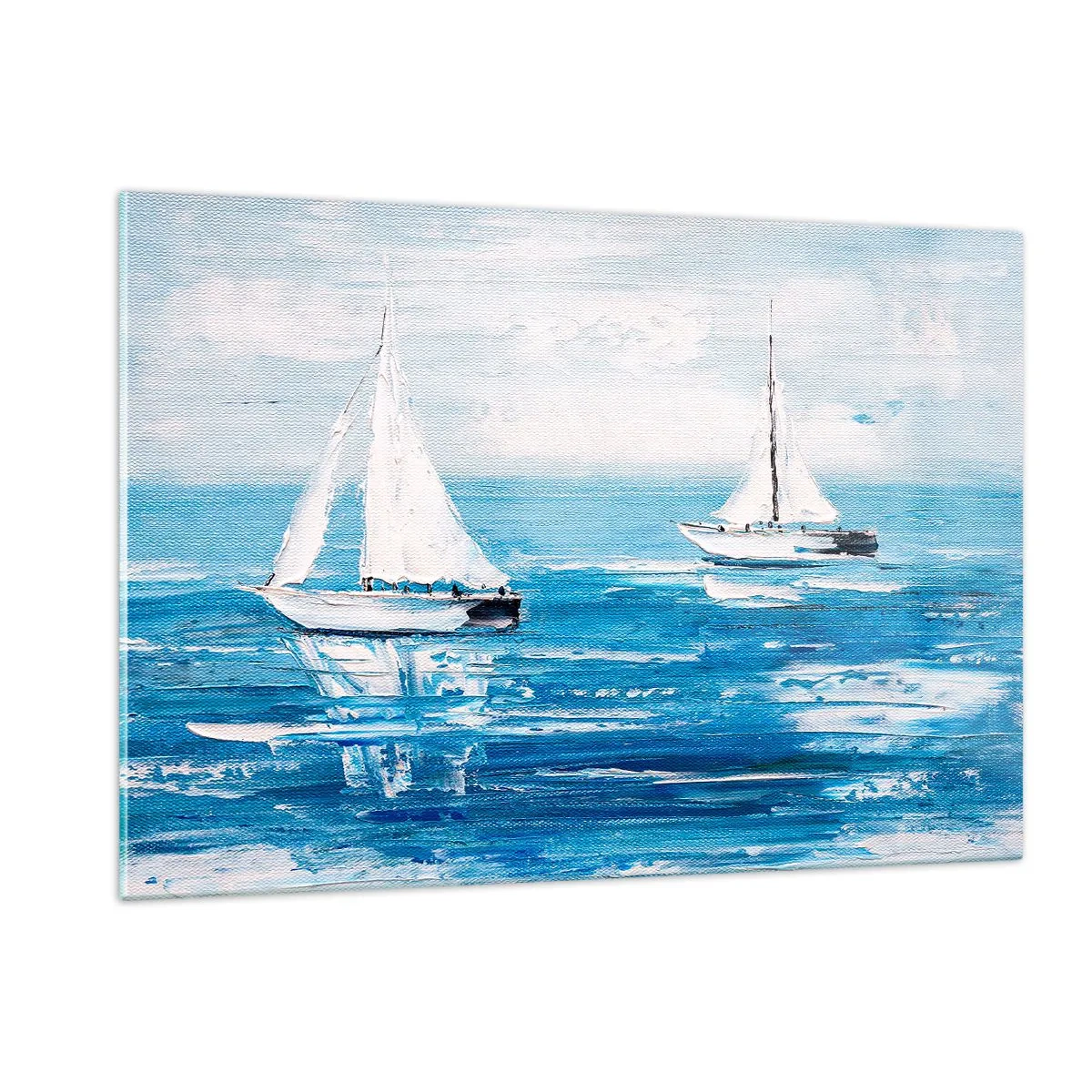 Billede på glas - Med en ven ved din side - 120x80 cm