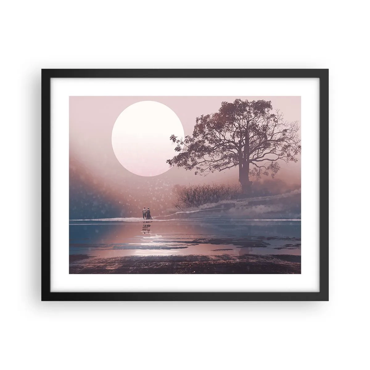 Plakat i sort ramme - Natlige mærkværdigheder - 50x40 cm