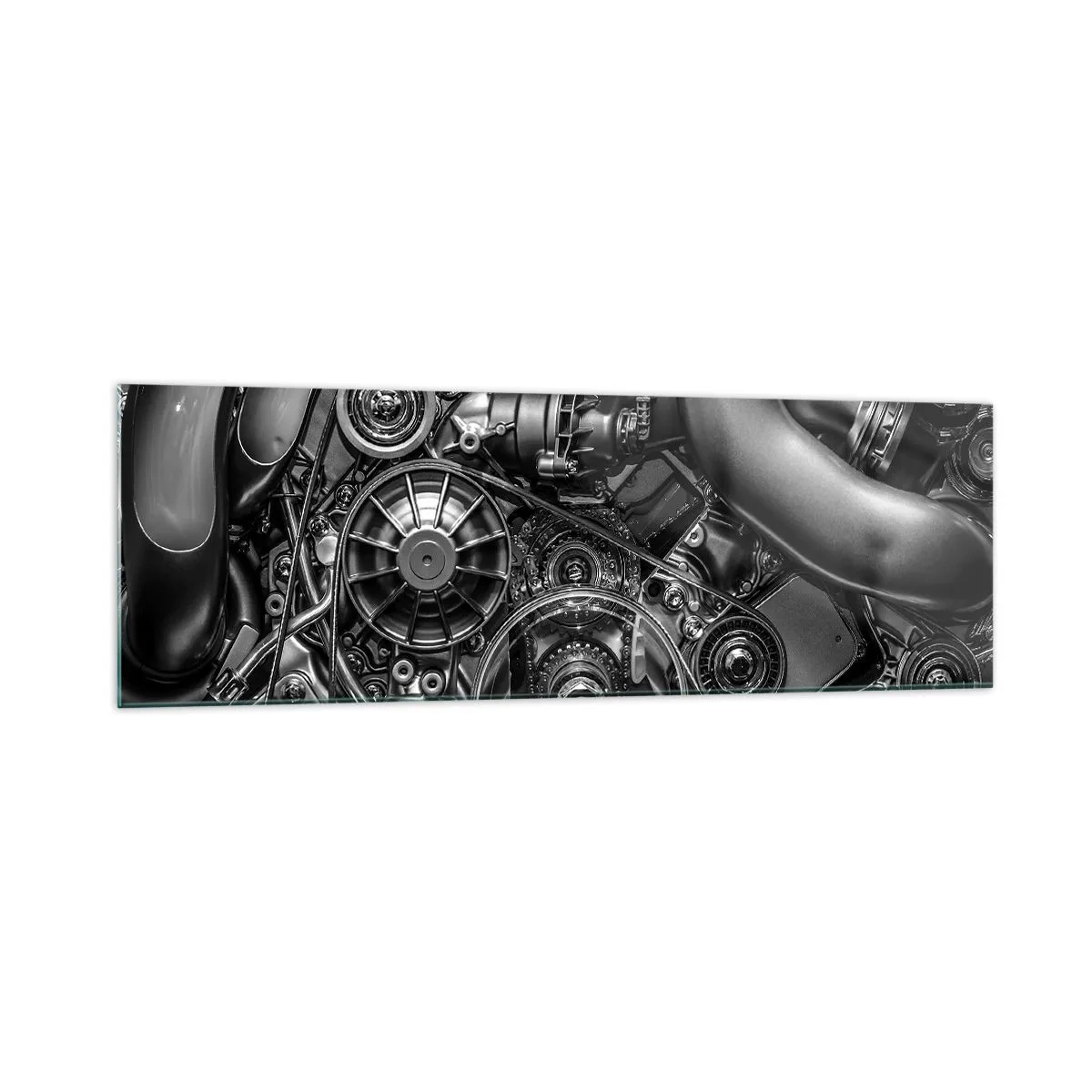 Billede på glas - Mekanikkens poesi - 160x50 cm