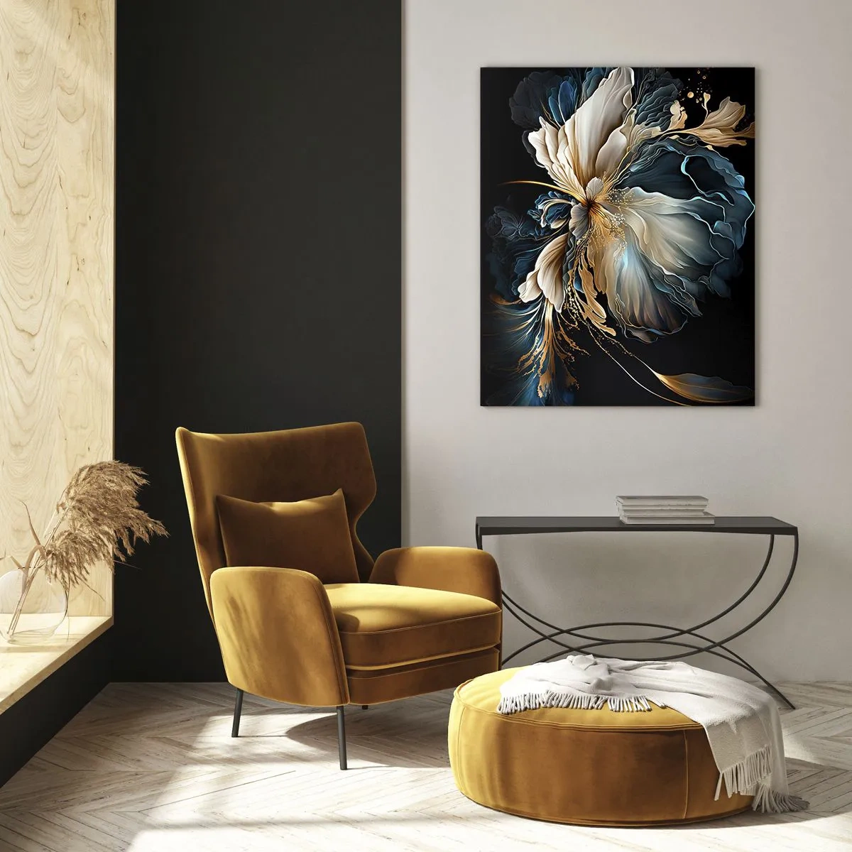 Billede på glas - Eventyrlig bregneblomst - 50x70 cm