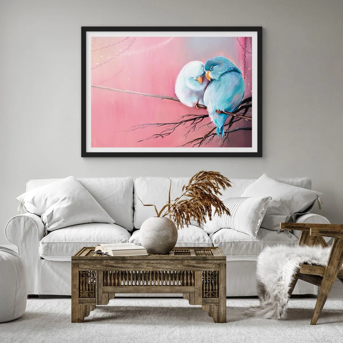 Plakat i sort ramme - Hvad er der at tilføje?.... - 70x50 cm