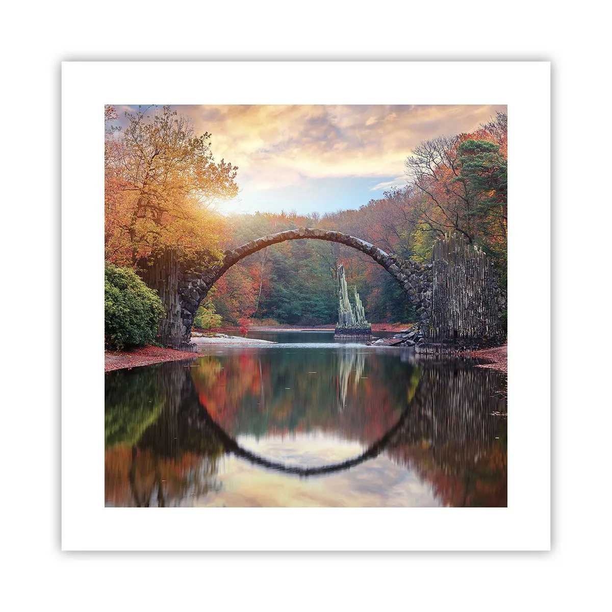 Plakat - På den anden side af spejlet - 40x40 cm