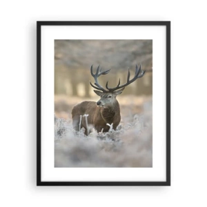 Plakat i sort ramme - En frisk morgen - 40x50 cm