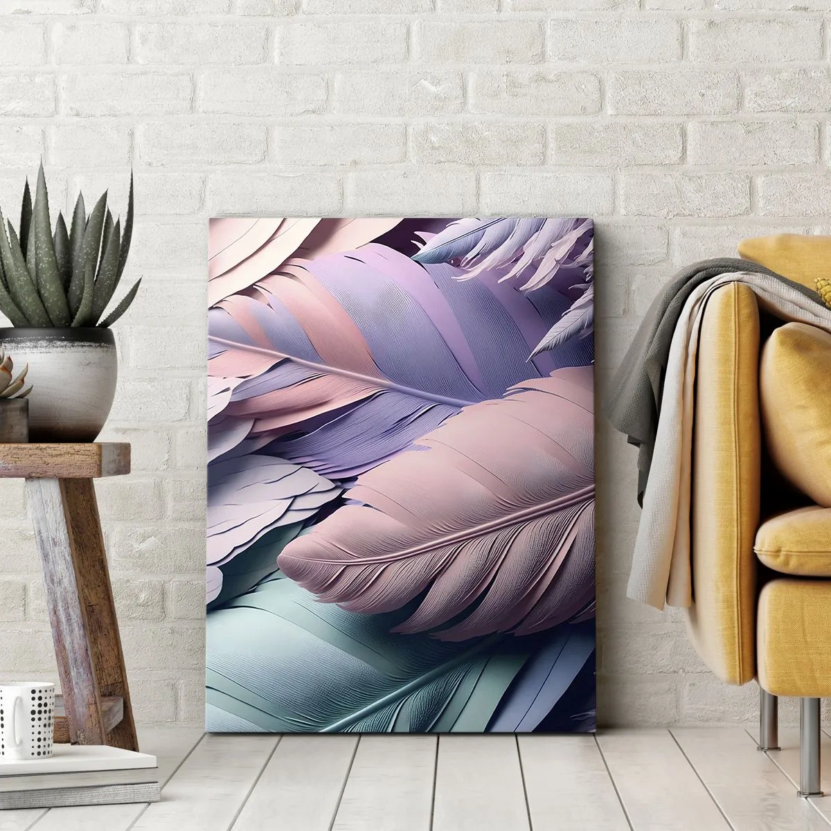 Lærredstryk - Billede på lærred - Chik fugl - 45x80 cm