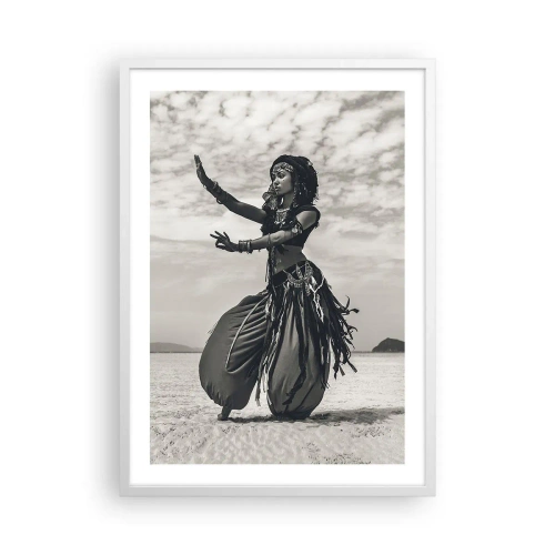 Plakat i hvid ramme - Dans på de sydlige øer - 50x70 cm