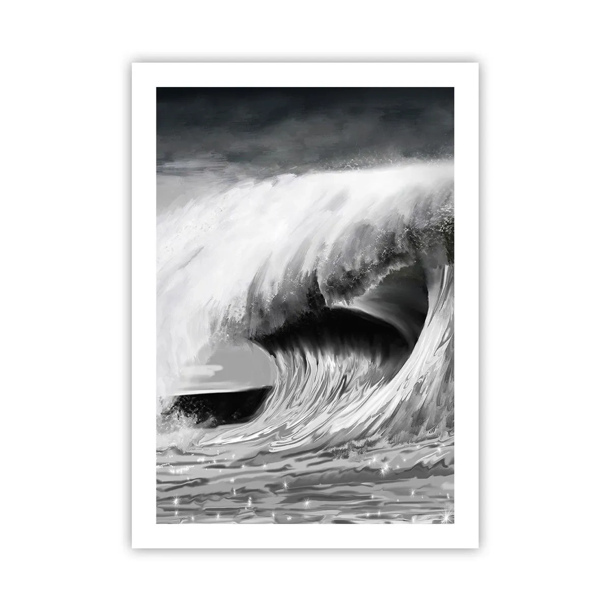Plakat - Havets vrede - 50x70 cm