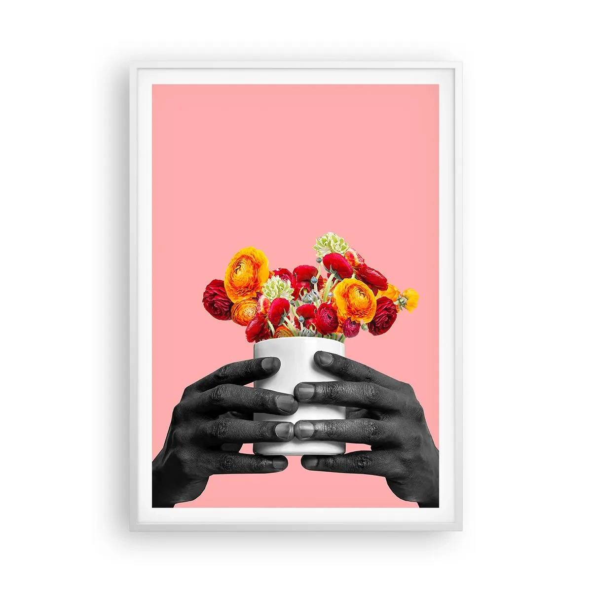 Plakat i hvid ramme - Livets apotheose - 70x100 cm