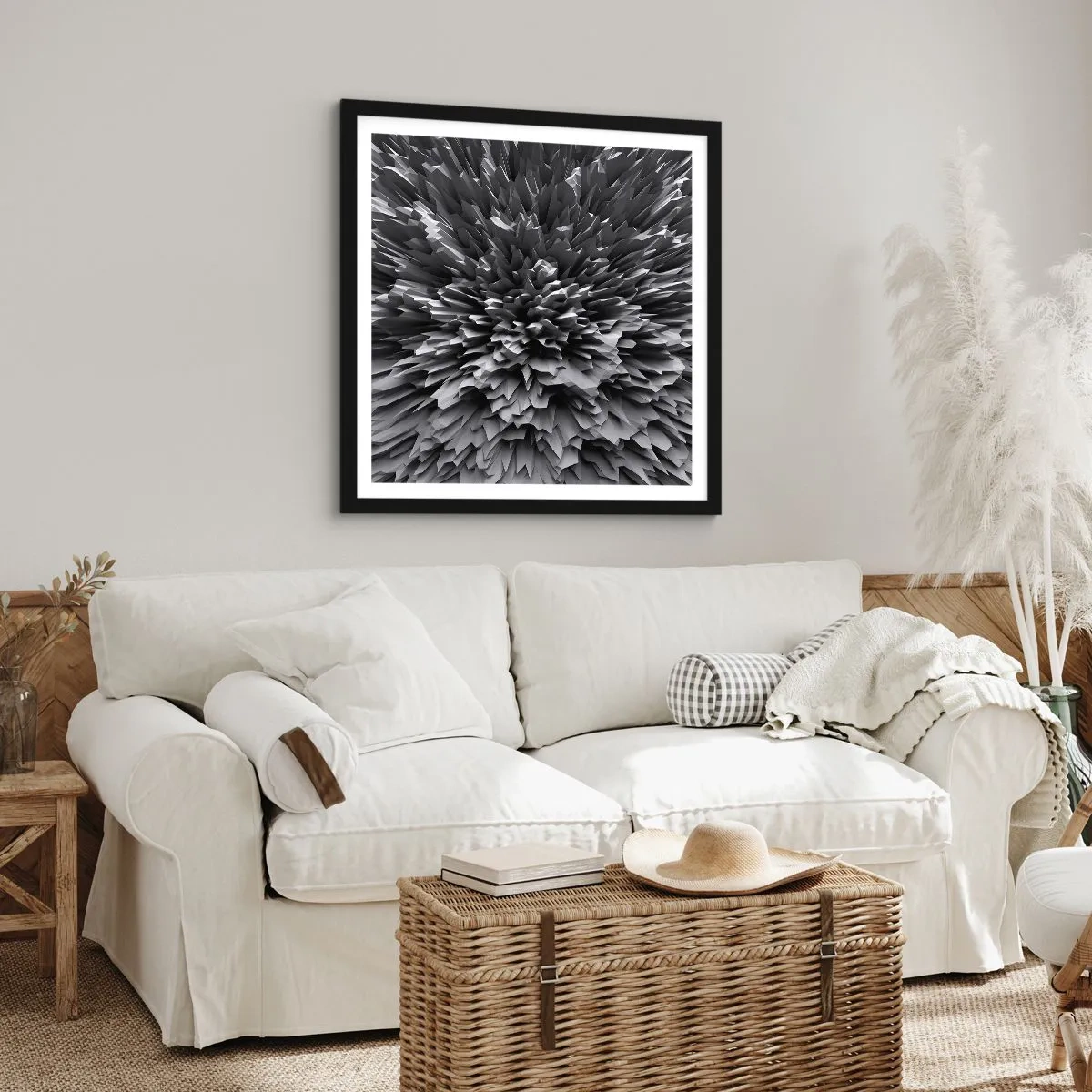 Plakat i sort ramme - Det kan ikke blive skarpere end dette - 30x30 cm