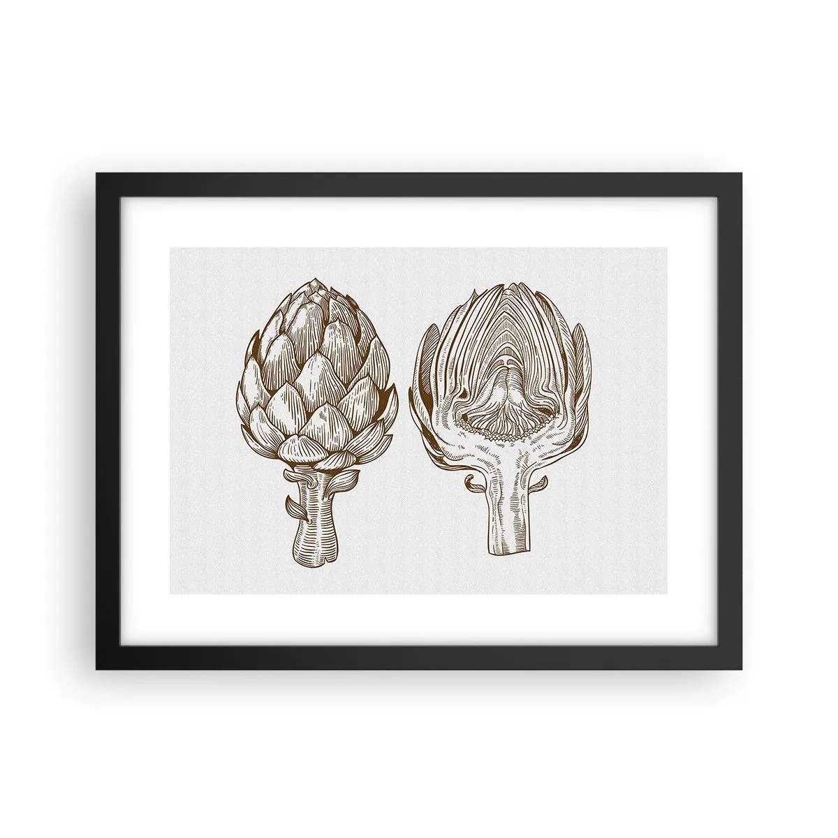 Plakat i sort ramme - Lektion i anatomi - 40x30 cm