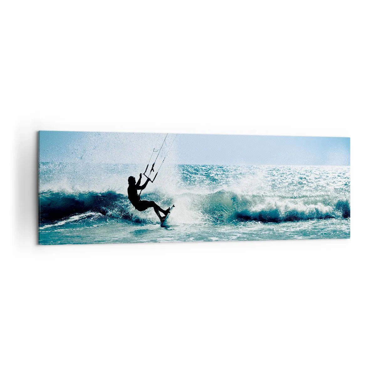 Lærredstryk - Billede på lærred - Lad dig rive med - 160x50 cm
