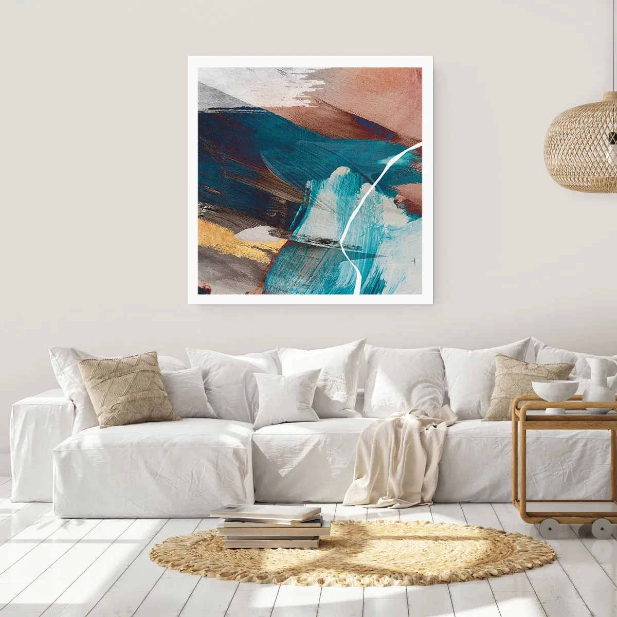 Plakat - Med flair og energi - 40x40 cm