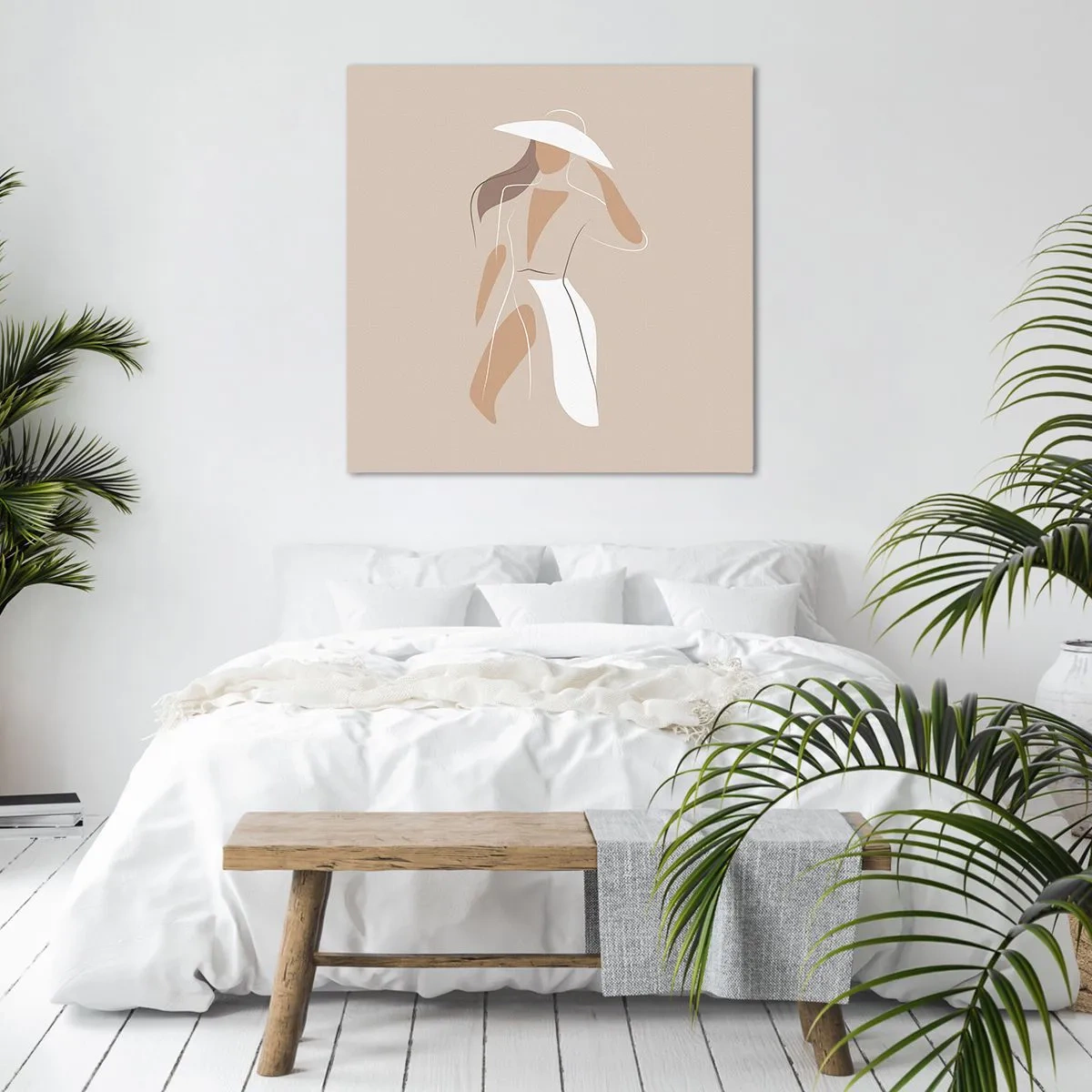Lærredstryk - Billede på lærred - Mode er sjovt - 40x40 cm