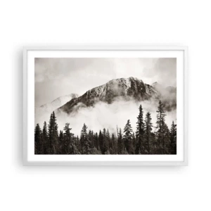 Plakat i hvid ramme - Granit hersker - 70x50 cm