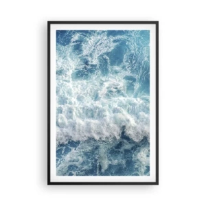 Plakat i sort ramme - Glædeligt og i spring - 61x91 cm