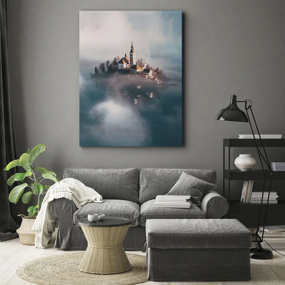 Lærredstryk - Billede på lærred - Drømmeøen - 50x70 cm
