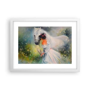 Plakat i hvid ramme - Som fra en smuk drøm - 40x30 cm