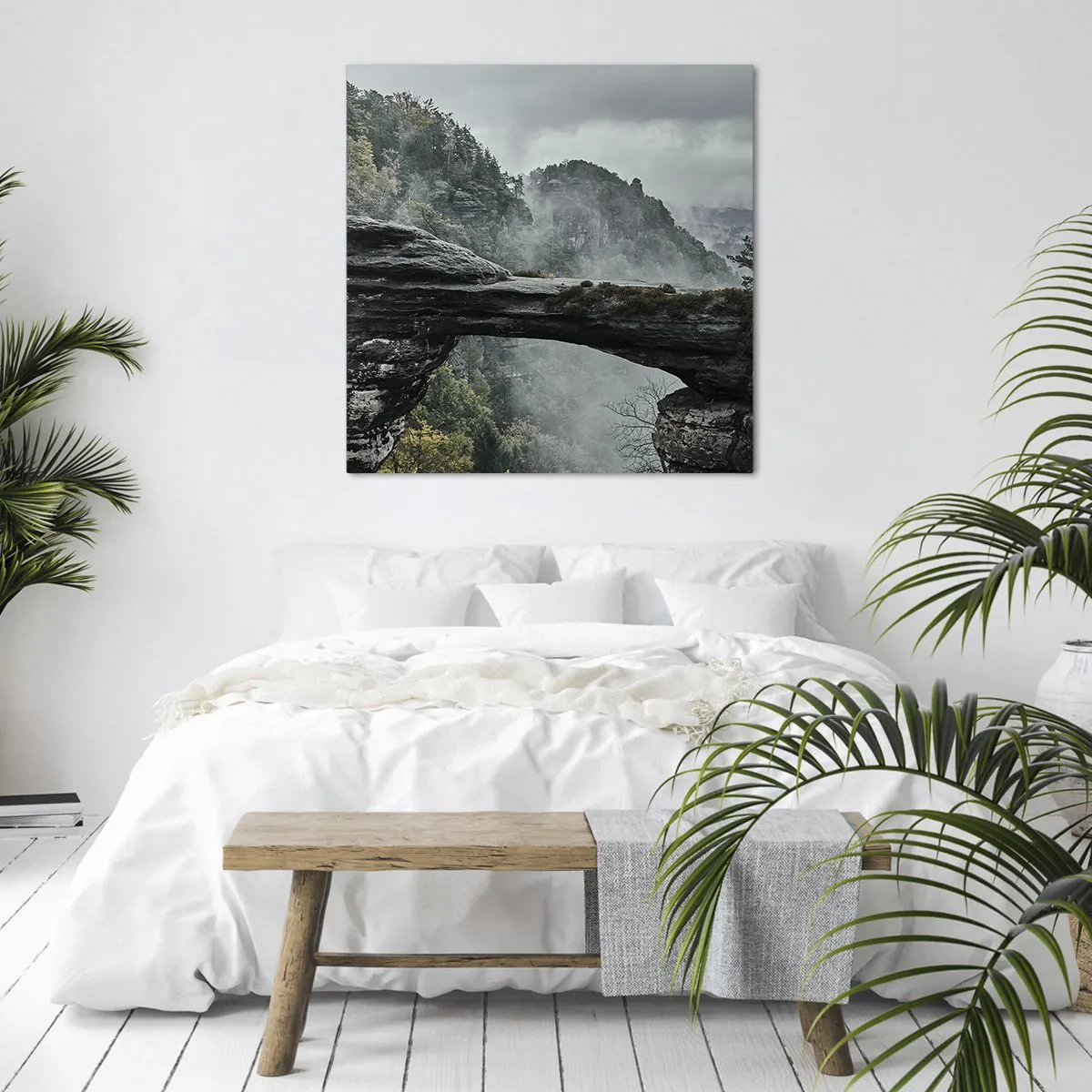 Lærredstryk - Billede på lærred - Eventyret er ved at begynde - 50x50 cm