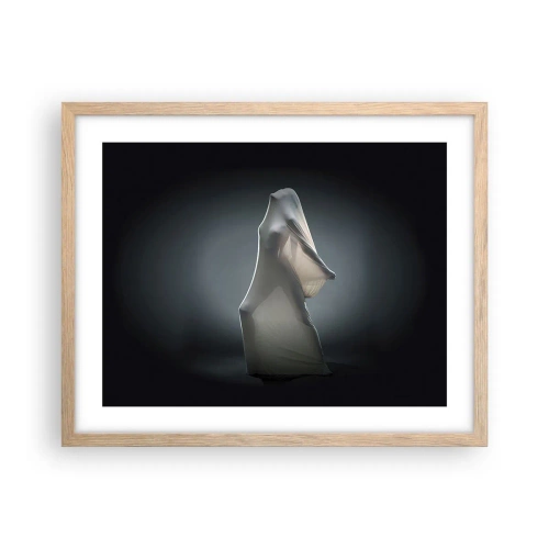 Plakat i ramme af lyst egetræ - Skjulte begær - 50x40 cm