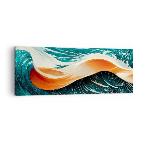 Lærredstryk - Billede på lærred - Surferens drøm - 140x50 cm