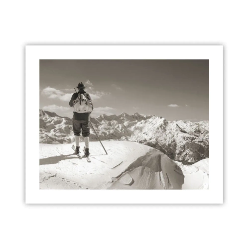 Plakat - Og bjergene er de samme - 50x40 cm