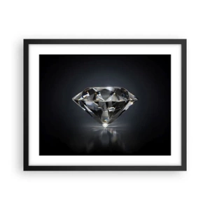 Plakat i sort ramme - Bedste veninde - 50x40 cm