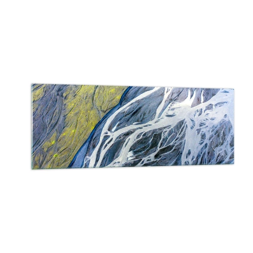 Billede på glas - Naturens hulemalerier - 140x50 cm