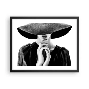Plakat i sort ramme - Usynlig skønhed - 50x40 cm
