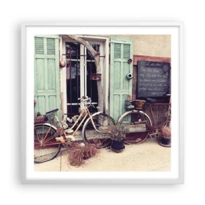 Plakat i hvid ramme - Længe leve provinsen - 60x60 cm