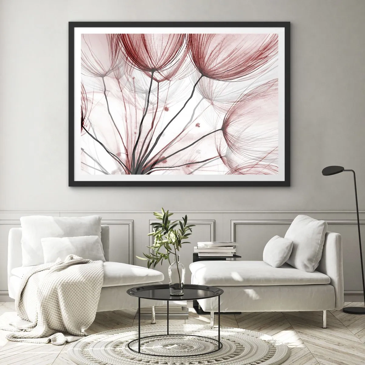 Plakat i sort ramme - Før afgang - 70x50 cm