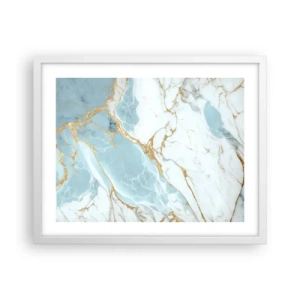 Plakat i hvid ramme - Rigdom af sten - 50x40 cm