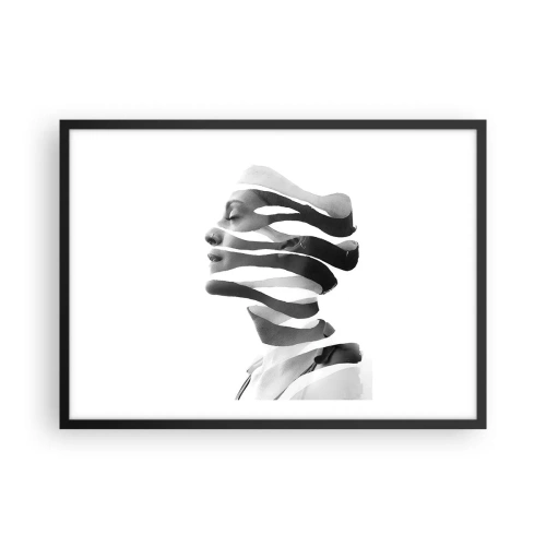 Plakat i sort ramme - Et surrealistisk portræt - 70x50 cm