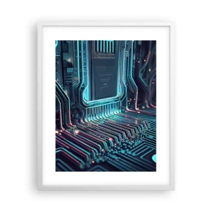 Plakat i hvid ramme - Jeg tror... - 40x50 cm