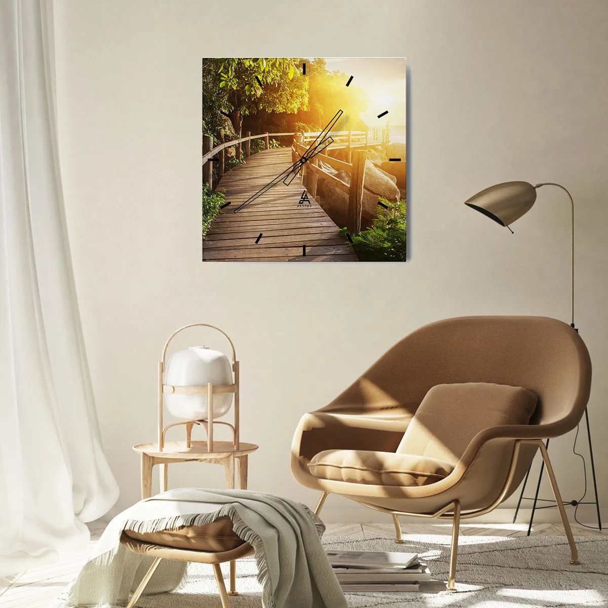 Vægur, Uret - Endnu et sving, endnu et under - 30x30 cm