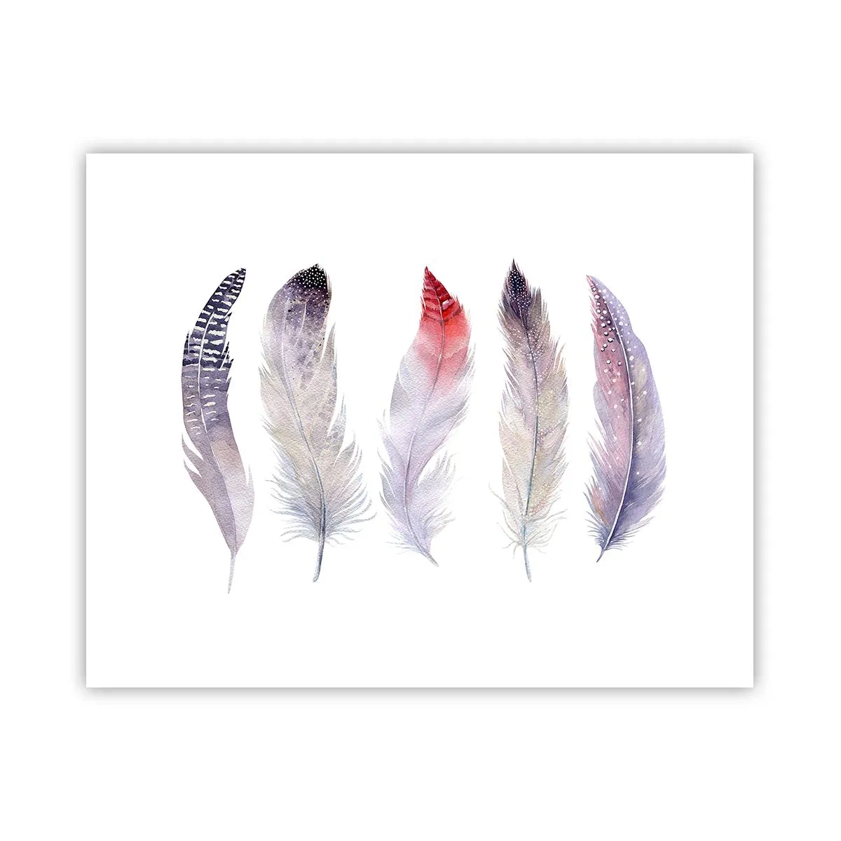 Plakat - Delikat som en flerfarvet tåge - 50x40 cm